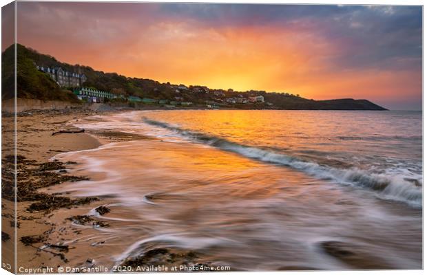 Langland Bay, Gower Canvas Print by Dan Santillo