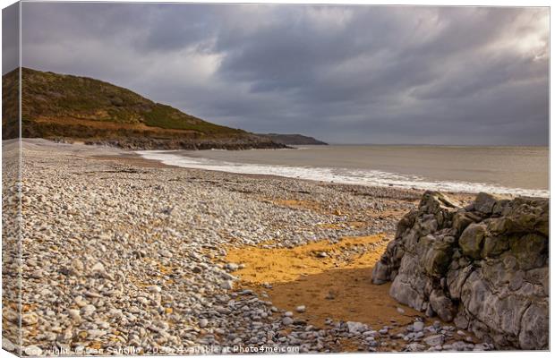 Pwlldu Bay, Gower Canvas Print by Dan Santillo