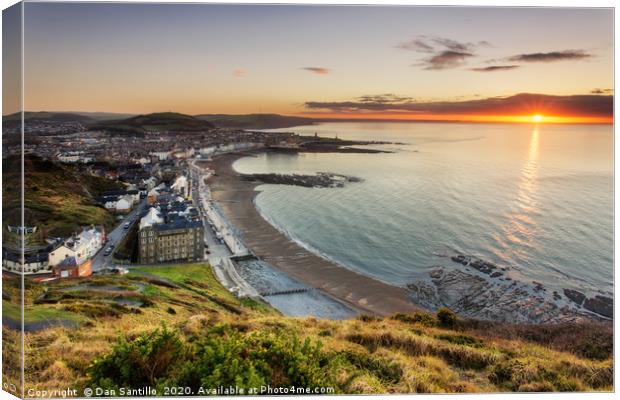 Aberystwyth from Constitution Hill Canvas Print by Dan Santillo