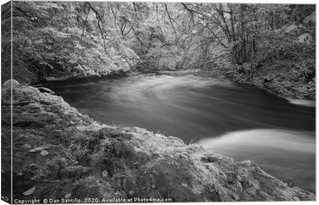 Afon Pyrddin, Pontneddfechan, Brecon Beacons Natio Canvas Print by Dan Santillo