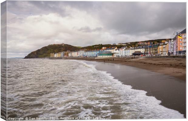 Aberystwyth North Beach, Ceredigion, Wales Canvas Print by Dan Santillo