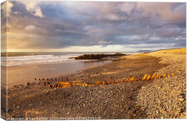 Borth, Ceredigion, Wales Canvas Print by Dan Santillo