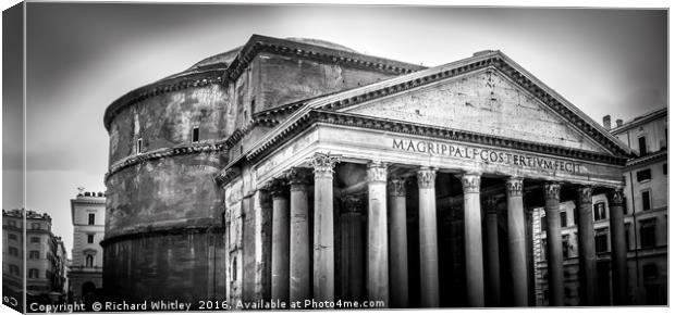 The Pantheon Canvas Print by Richard Whitley