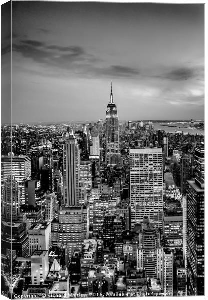 Empire State Building Canvas Print by Richard Whitley