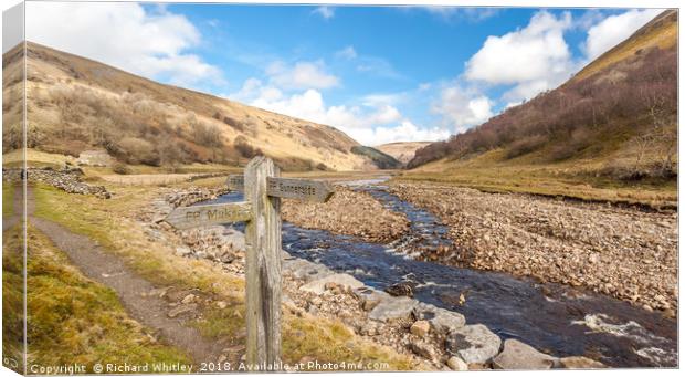 River Swale Canvas Print by Richard Whitley