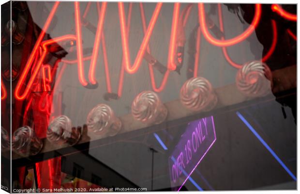 Neon sign Canvas Print by Sara Melhuish