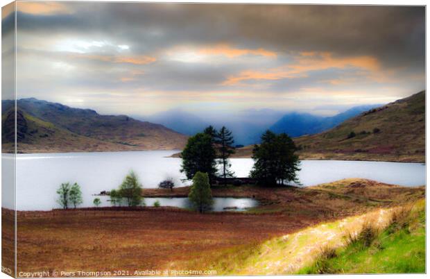 Summers evening in Loch Lomond Canvas Print by Piers Thompson
