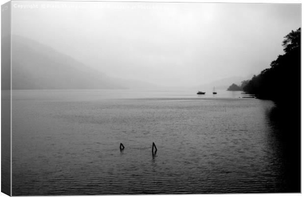 Peaceful Loch Lomond scene Canvas Print by Piers Thompson