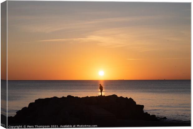 Sunrise in Estepona Canvas Print by Piers Thompson