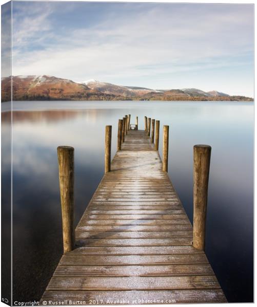 Ashness Jetty Canvas Print by Russell Burton