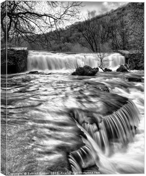 River Wye in full flow Canvas Print by Russell Burton