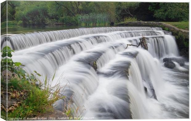 Free flowing Canvas Print by Russell Burton