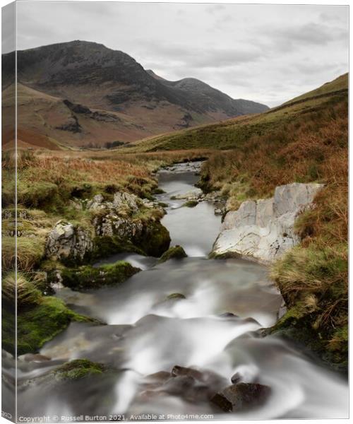 Honister Pass Canvas Print by Russell Burton