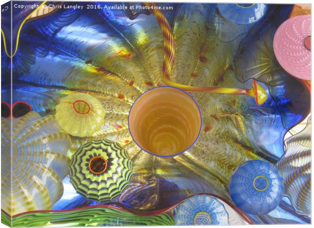 Art Glass - Underwater 2 Canvas Print by Chris Langley