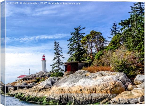 Point Atkinson Lighthouse, British Columbia Canada Canvas Print by Chris Langley