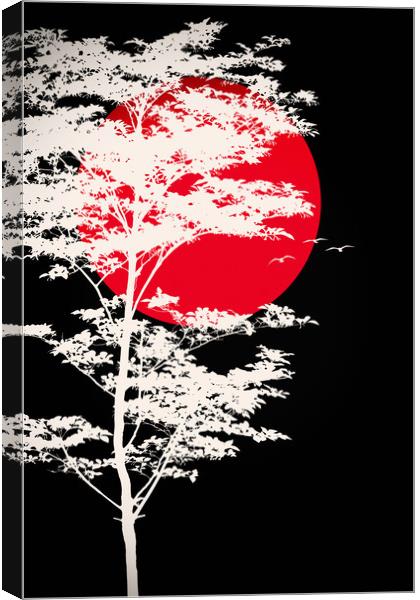 The blood Moon  Canvas Print by Dagmar Giers