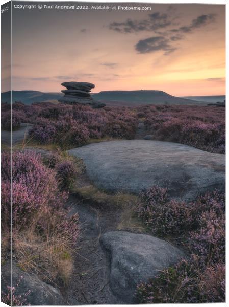 Over Owler Tor Canvas Print by Paul Andrews