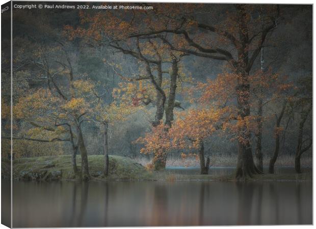 Rydal Water Canvas Print by Paul Andrews