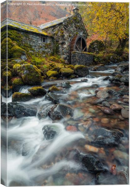 Borrowdale Mill Canvas Print by Paul Andrews