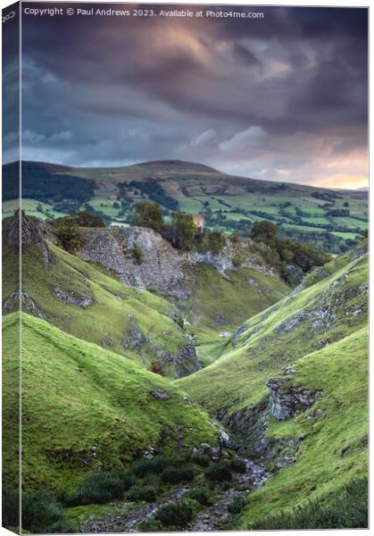 Cave Dale Canvas Print by Paul Andrews