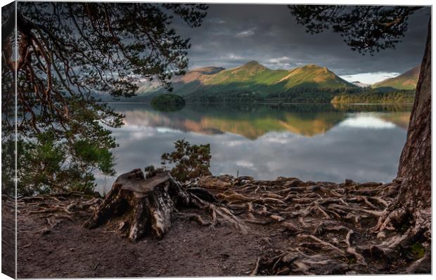 Catbells From Friars Crag Canvas Print by Paul Andrews