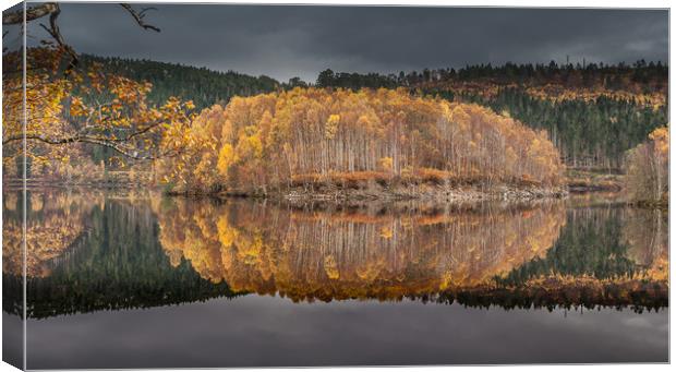 Loch Garry (Autumn Gold) Canvas Print by Paul Andrews