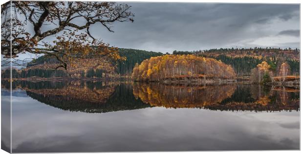 Loch Garry Gold 2 Canvas Print by Paul Andrews
