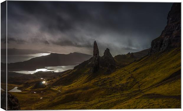 The Old Man of Storr Canvas Print by Paul Andrews