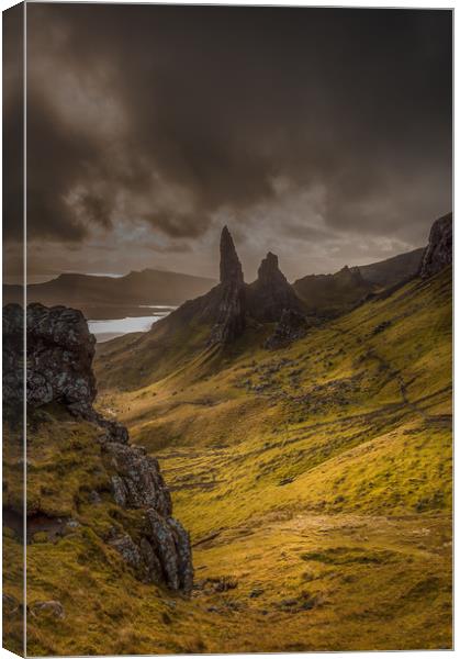 The Old Man of Storr 3 Canvas Print by Paul Andrews