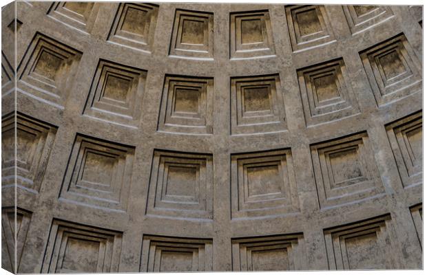 The Pantheon Dome 2 (Rome) Canvas Print by Paul Andrews