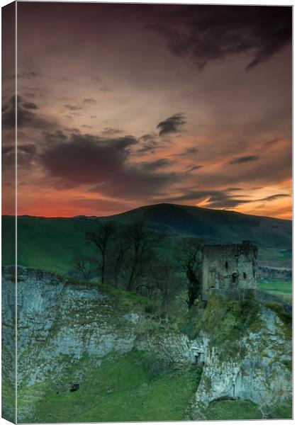 Peveril Castle 2 Canvas Print by Paul Andrews