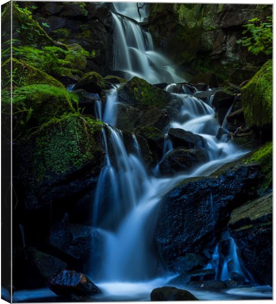 Lumsdale Falls Canvas Print by Paul Andrews