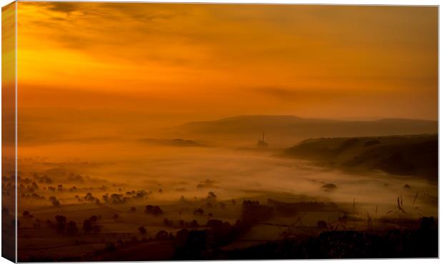 Hope Valley Sunrise Canvas Print by Paul Andrews