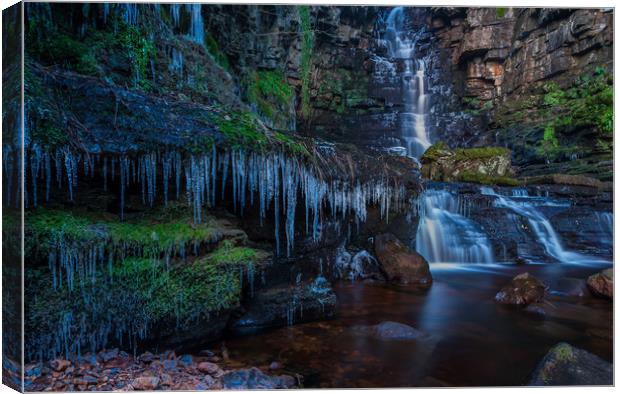 Mill Gill Falls Canvas Print by Paul Andrews