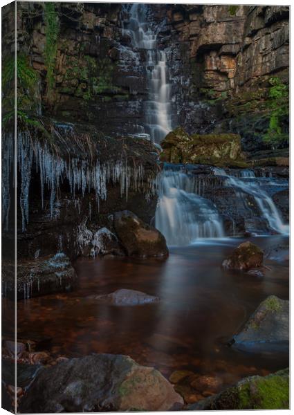 Mill Gill Falls  Canvas Print by Paul Andrews