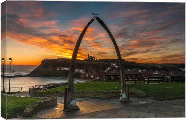 Whitby Whale Bones 2 Canvas Print by Paul Andrews