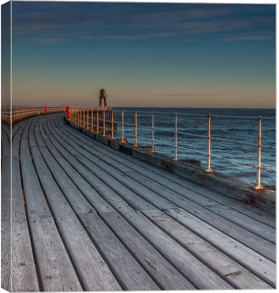 Whitby Pier 2 Canvas Print by Paul Andrews