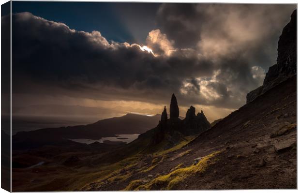 The Old Man of Storr Canvas Print by Paul Andrews