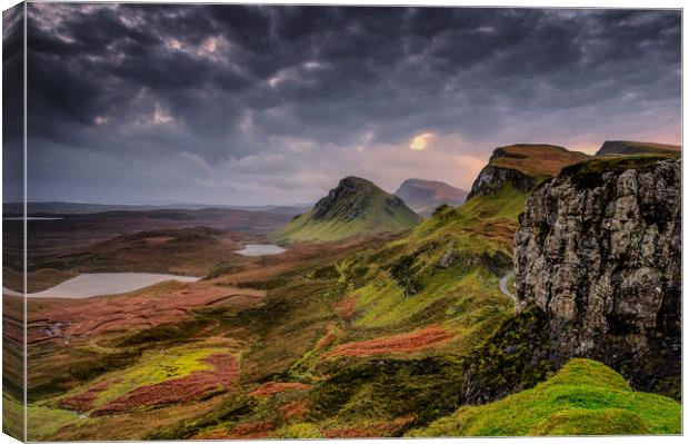 The 'Cleat' Quiraing Canvas Print by Paul Andrews