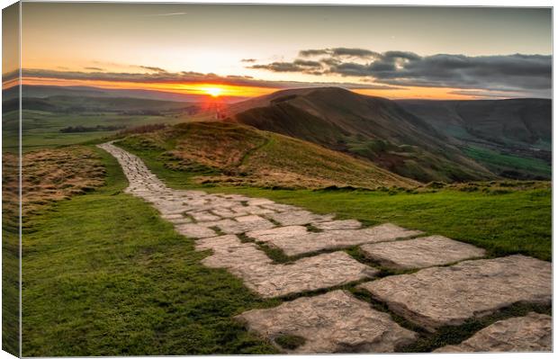 Mam Tor to Rushup Edge Canvas Print by Paul Andrews
