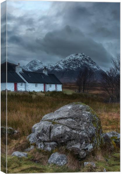 Black Rock Cottage Canvas Print by Paul Andrews