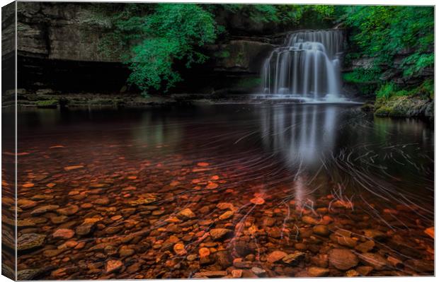 West Burton Falls #2 Canvas Print by Paul Andrews