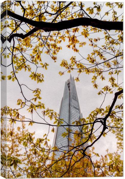 Looking for the Shard Canvas Print by Paul Andrews