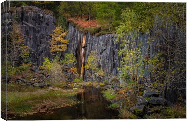 Dalt Quarry Canvas Print by Paul Andrews