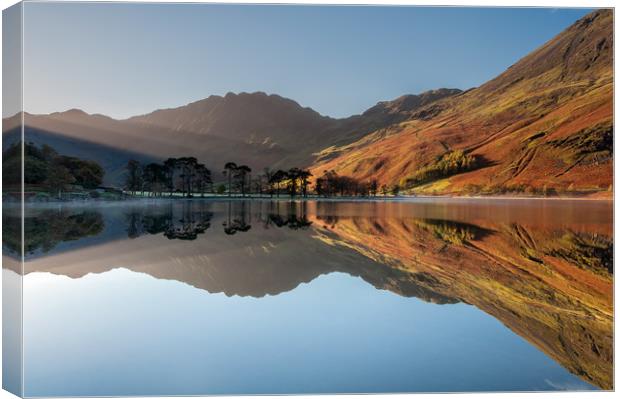 Buttermere Sunbeams Canvas Print by Paul Andrews