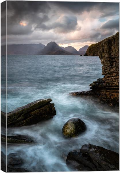 Elgol and the Cuillins Canvas Print by Paul Andrews
