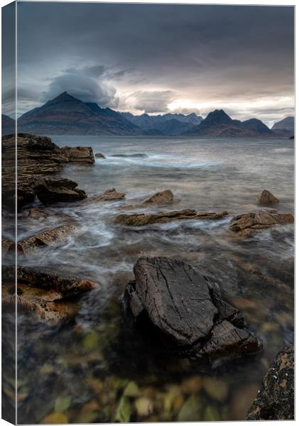 Elgol and the Black Cuillins Canvas Print by Paul Andrews