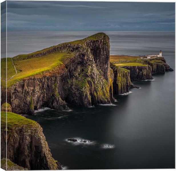 Neist Point Lighthouse Canvas Print by Paul Andrews