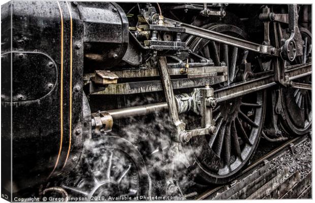 Steam & Grease Canvas Print by Gregg Simpson