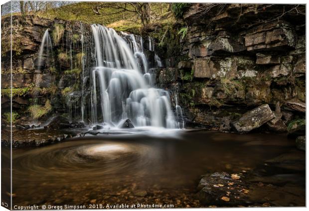 East Gill Force Canvas Print by Gregg Simpson